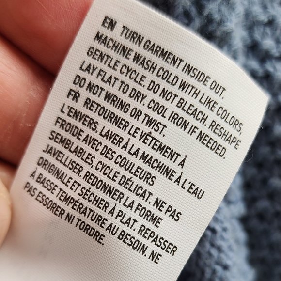 American Eagle Outfitters Cornflower Blue Half-Button Down Sweater Size Medium - Picture 11 of 16